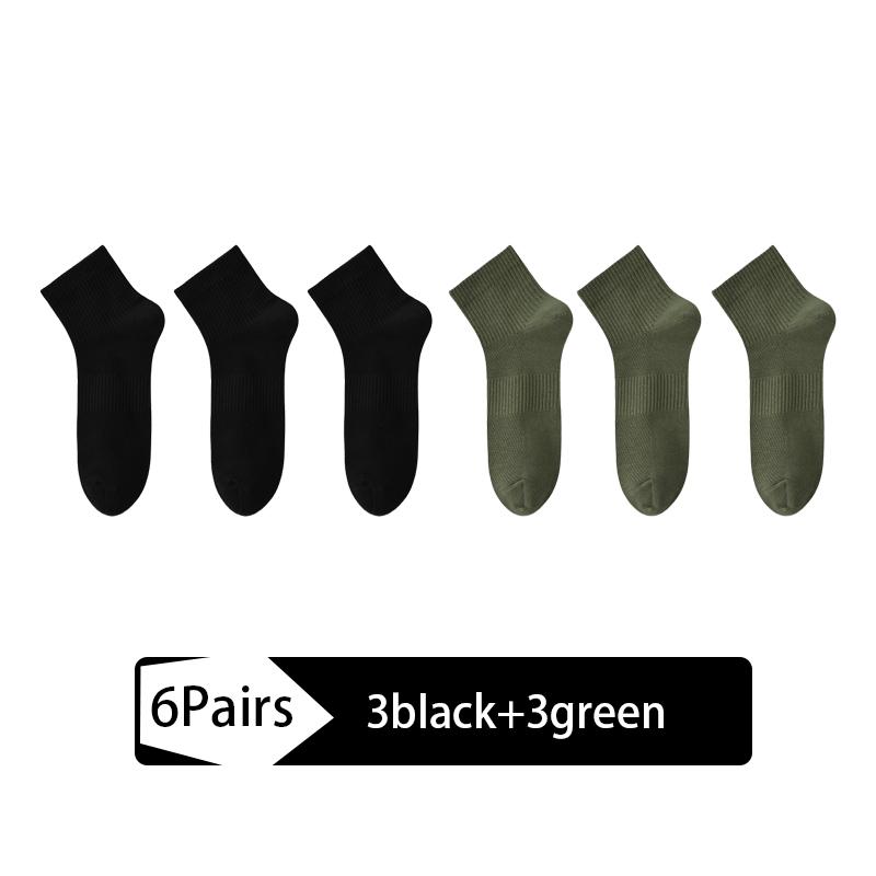 6Pairs High Quality Men's Mesh Socks Combed Cotton95% New Casual Breathable Socks Man Stripe Male Sock EU39-45