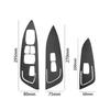 3Pcs Carbon Fiber Interior Front Door Control Cover Trim For Hyundai Veloster