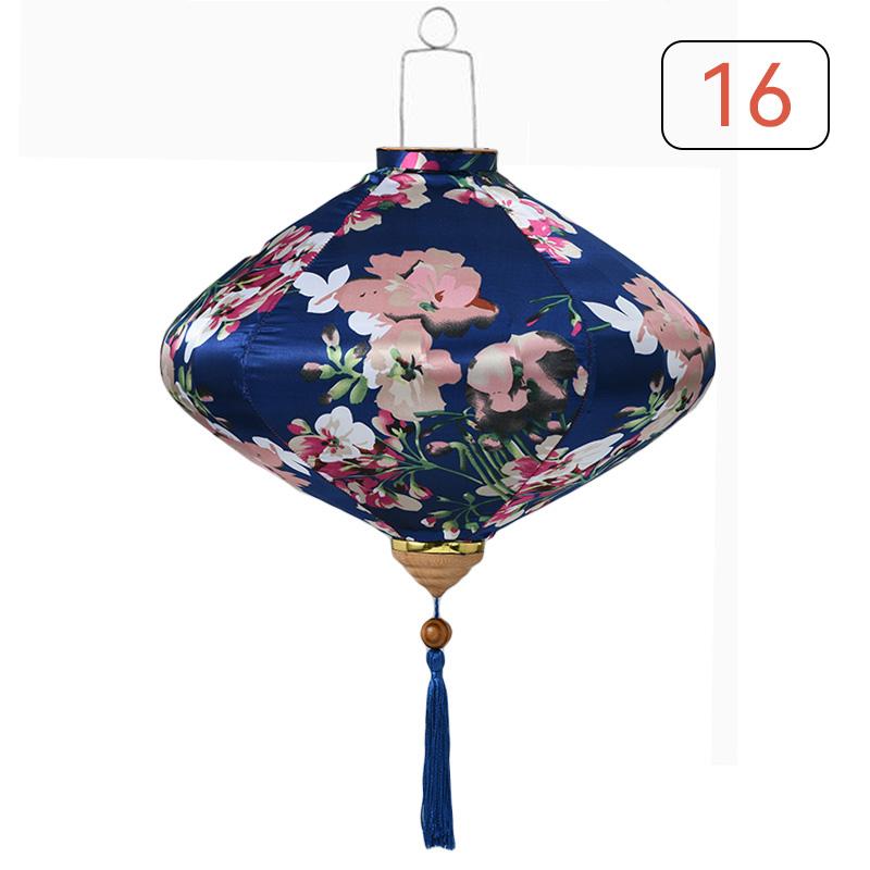 Seidenlaterne im chinesischen Stil 12/14 Zoll Antike Palastlaterne Vietnam Traditionell Mondfest Frühlingsfest Party Hängende Dekoration