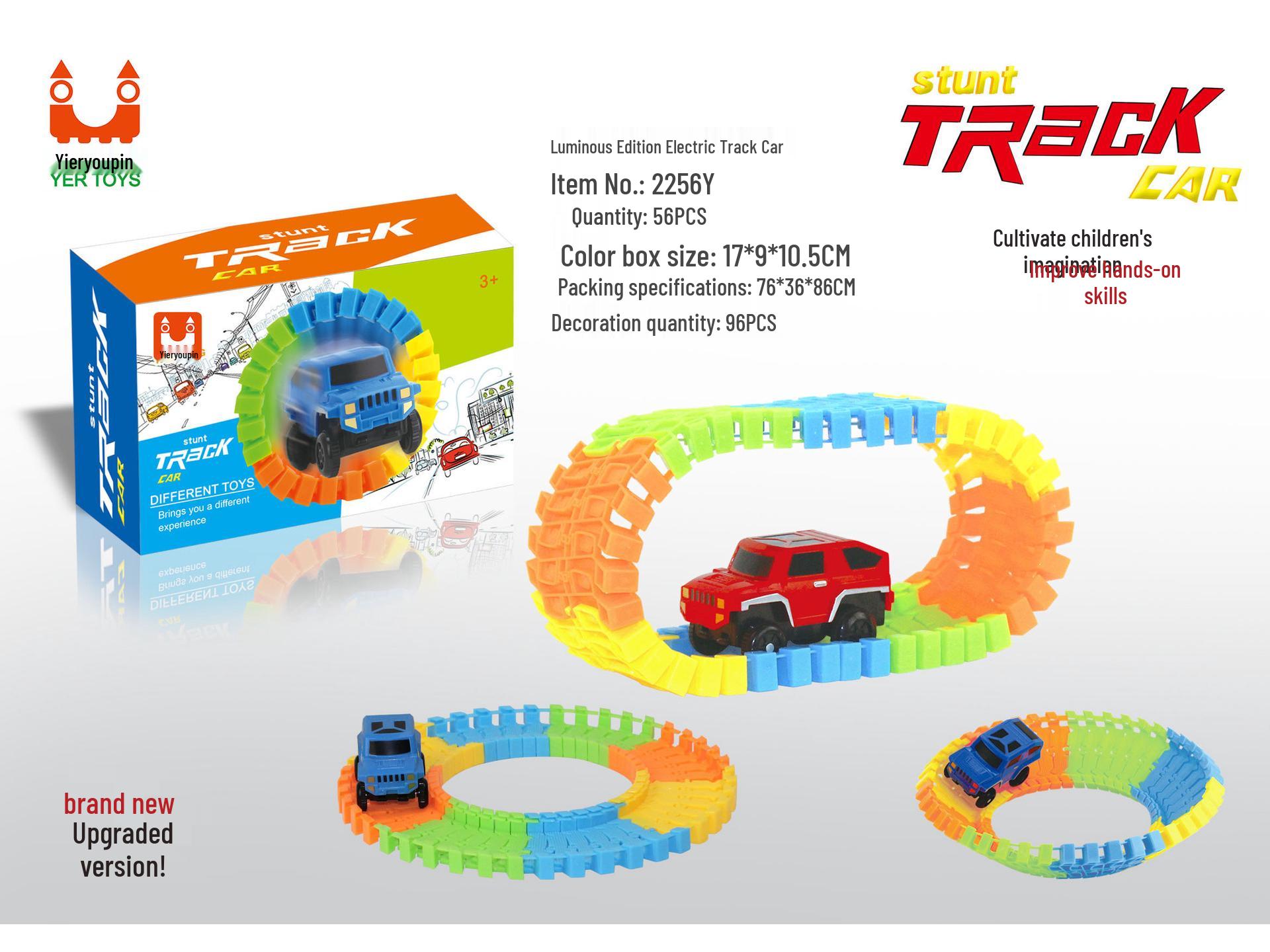 

Волшебный светящийся гоночный трек: Набор электрических игрушек из 220 деталей для детского рождественского подарка