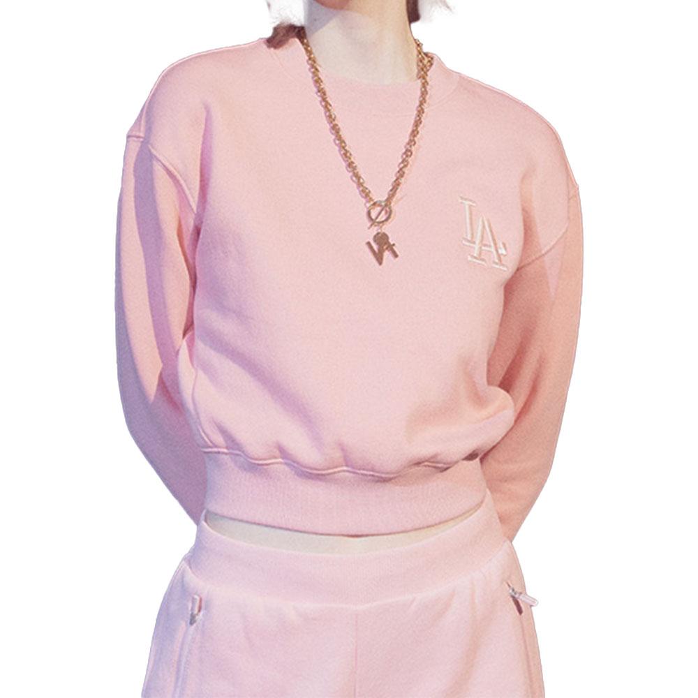 MLB Short Hoodie Women hoodies Pink 31MT52061-07P