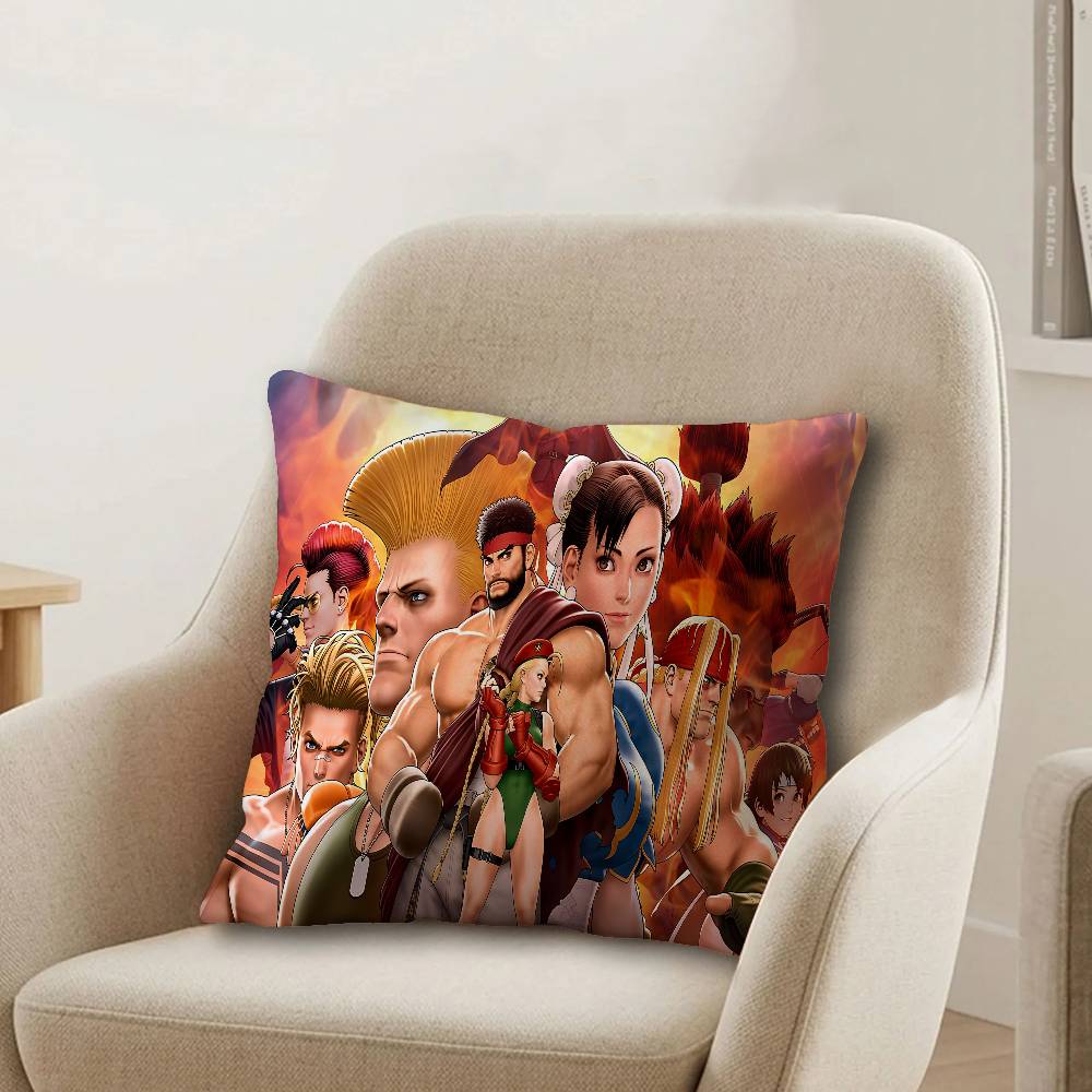 Game SStreet Fighter Pillow Cover Design Cushion Cover Decor Holiday Decorati