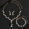 Fashion Crystal Necklace, Earrings, Bracelet, Ring, Jewelry, Wedding Accessories, Versatile for Brides