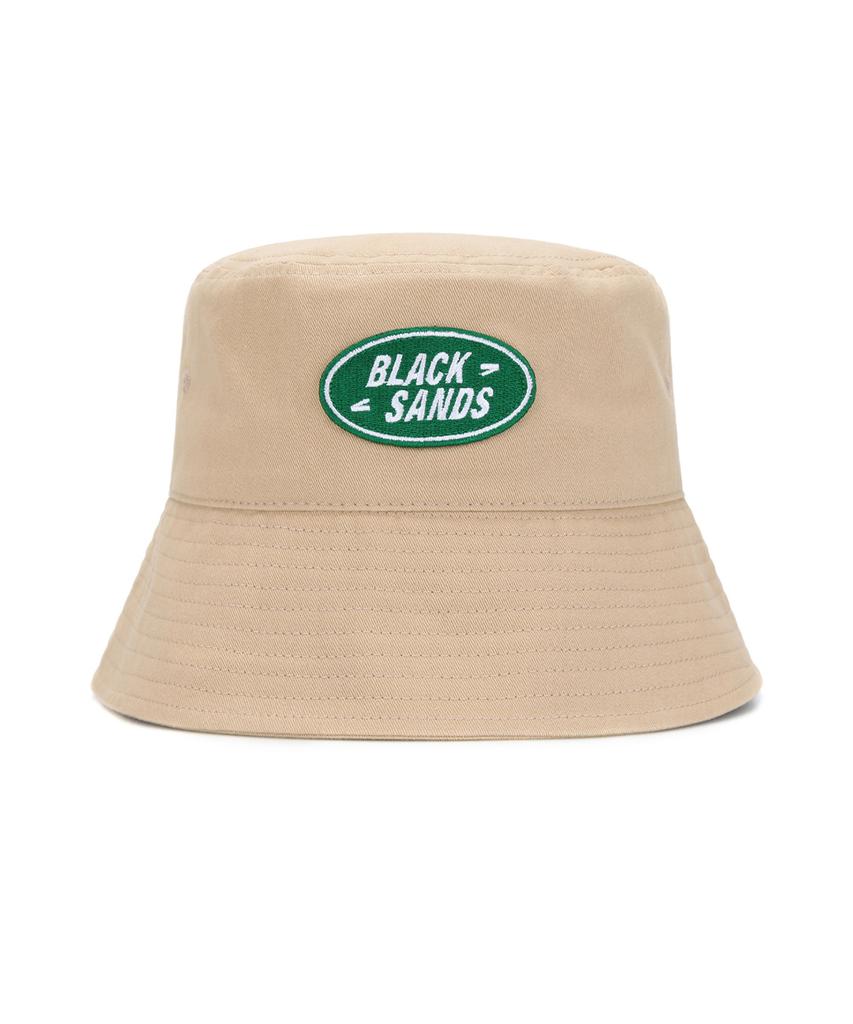 Beullaegsaenjeu Circle Patch Embroidered Bucket Hat_Beige
