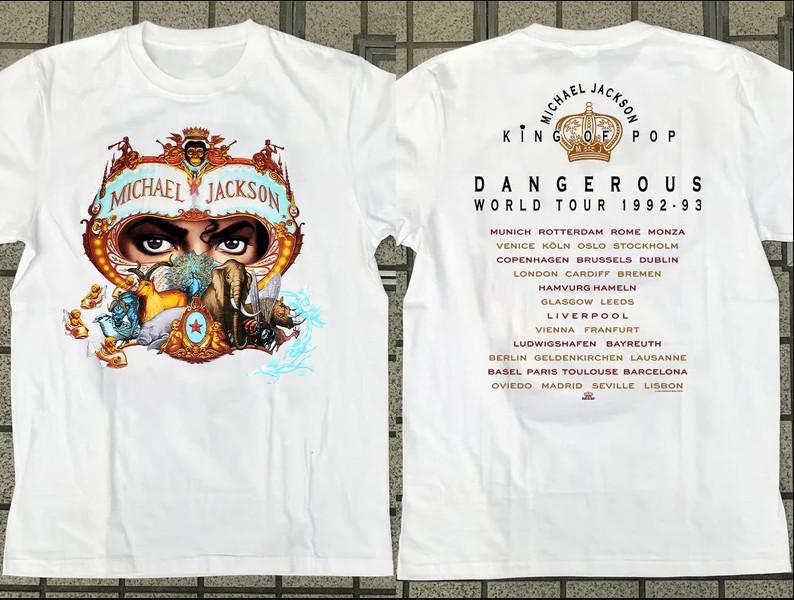 Футболка Michael Jackson Dangerous World Tour 1992-93 90-е Michael Jackson Тур S XXXXL