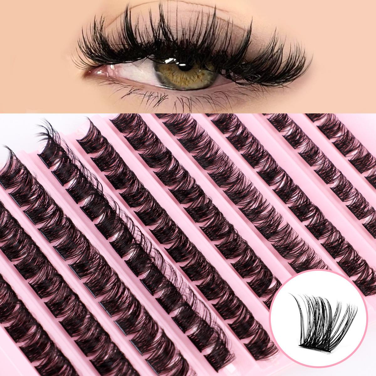 

Diy Segmented Single Tuft Of Hair 120 Tufts Of False Eyelashes 8-16Mm Eyelashes Dd Curvature