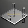 F26C Pack of 4 Acrylic Display Cradle for Artwork and Pottery Minerals Storage Rack Elegant Artifacts Presentation Stand