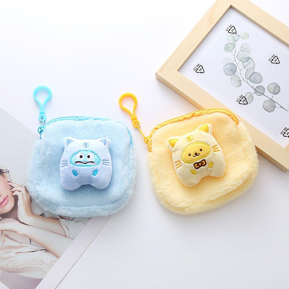 

Suqare Menstrual Towel Organizer Korean Style Keychain Pendant Women Girls
