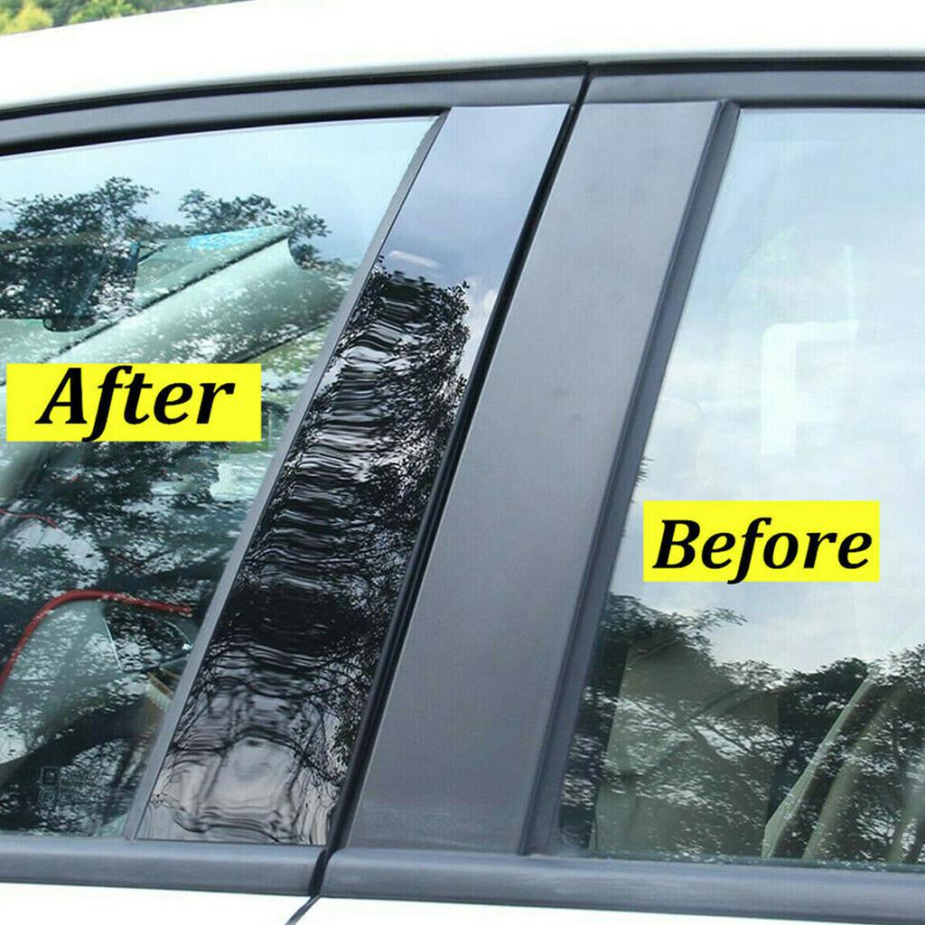 6pcs/set Car Door Window Pillars B-pillar Post Trim Stickers PC Plastic for Toyota Corolla 2014-2018