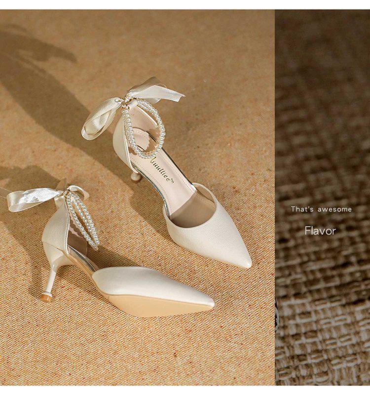 2025 Summer Stiletto One-Strap D'Orsay Heels - Elegant Bridesmaid Sandals