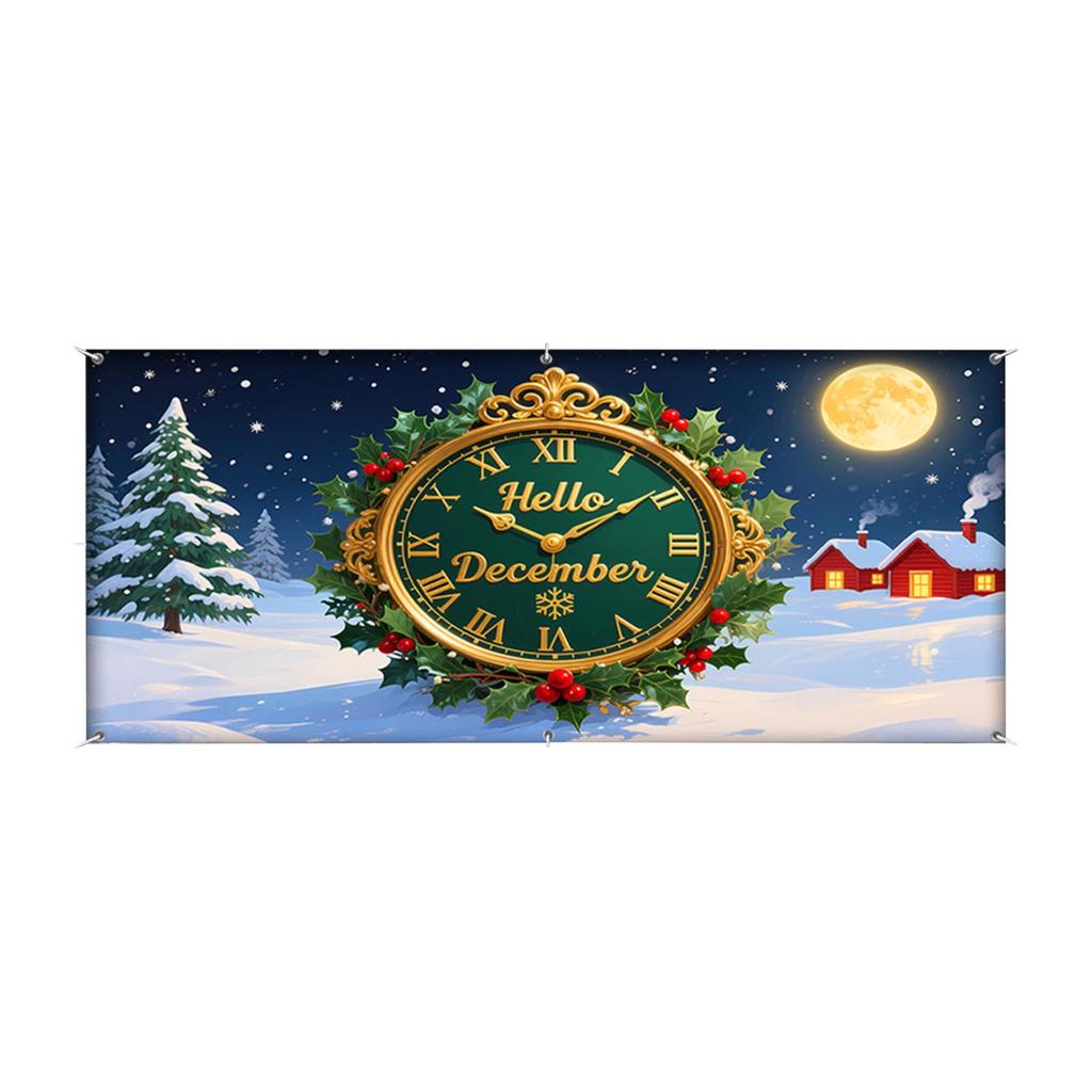 Weihnachtsszene Dekorationen & Festliche Charakter Banner – Feiertagszubehör für Außengaragen