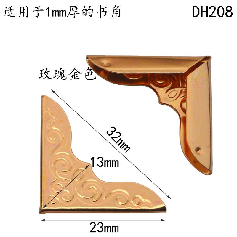 50 Pieces Book Protector Metal  Photo Album Corner Protectors Decoration for Crafting Scrapbooking Angle Cover Menus Notebook