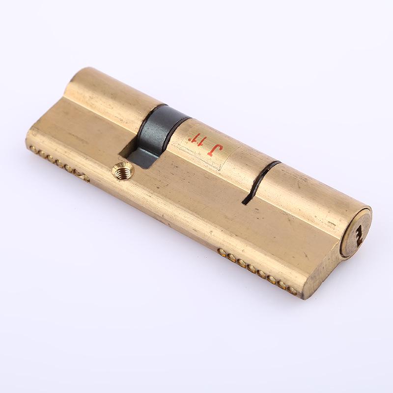 All-Copper Anti-Theft Door Lock Cylinder with Stainless Steel Iron Key