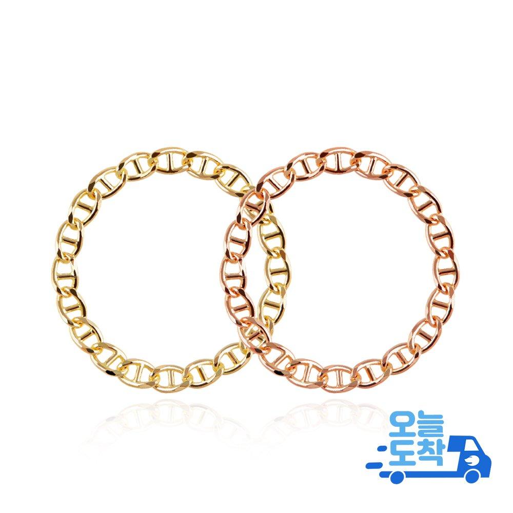 14K Ladder Chain Gold Ring Type A