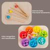1 Set Arithmetic Math Toy Kit with Beads Blocks Chopsticks Spoons Silicone Bowl Number Learning Counting Color Sorting Toddlers Boys Girls Educational