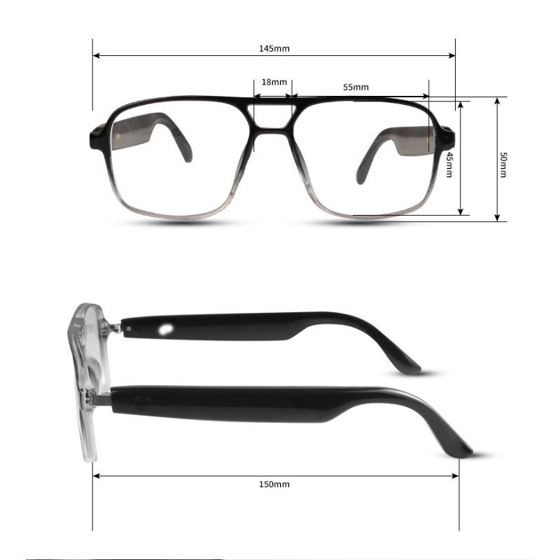 Smart glasses Bluetooth audio glasses double beam color changing glasses anti blue light listening to music making calls anti UV sunglasses