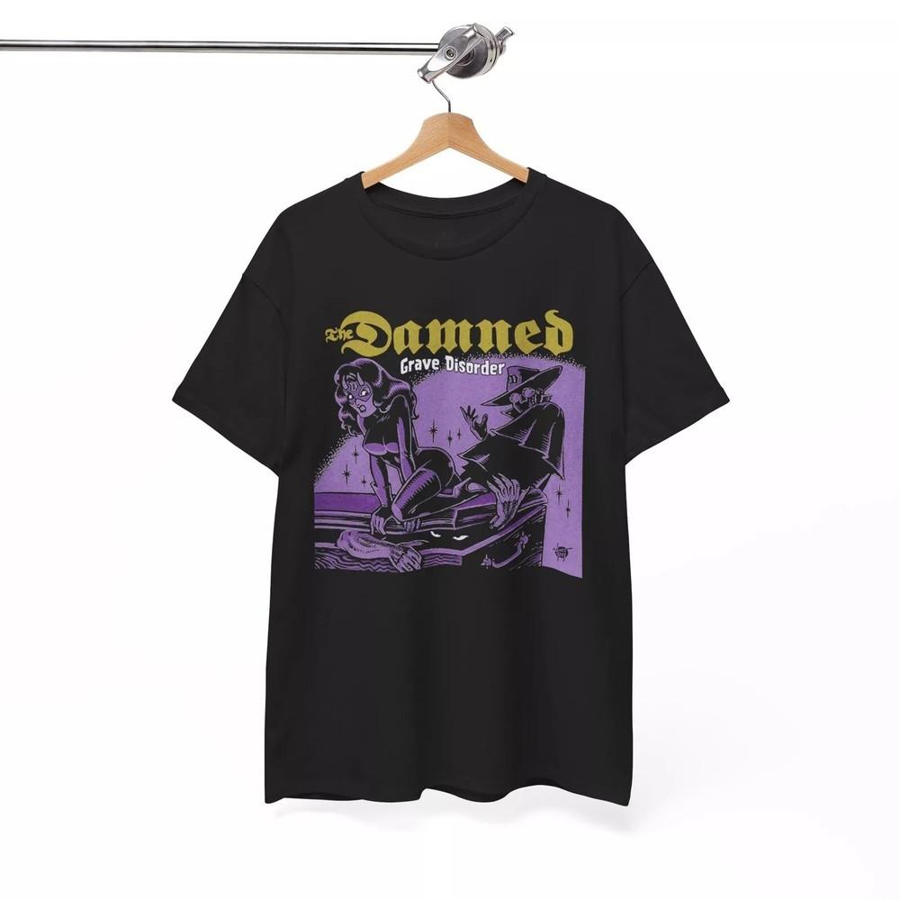 The Damned T-Shirt, Music Band Goth Gothic Deathrock Punk Rock Unisex Tee Unisex T-Shirt S
