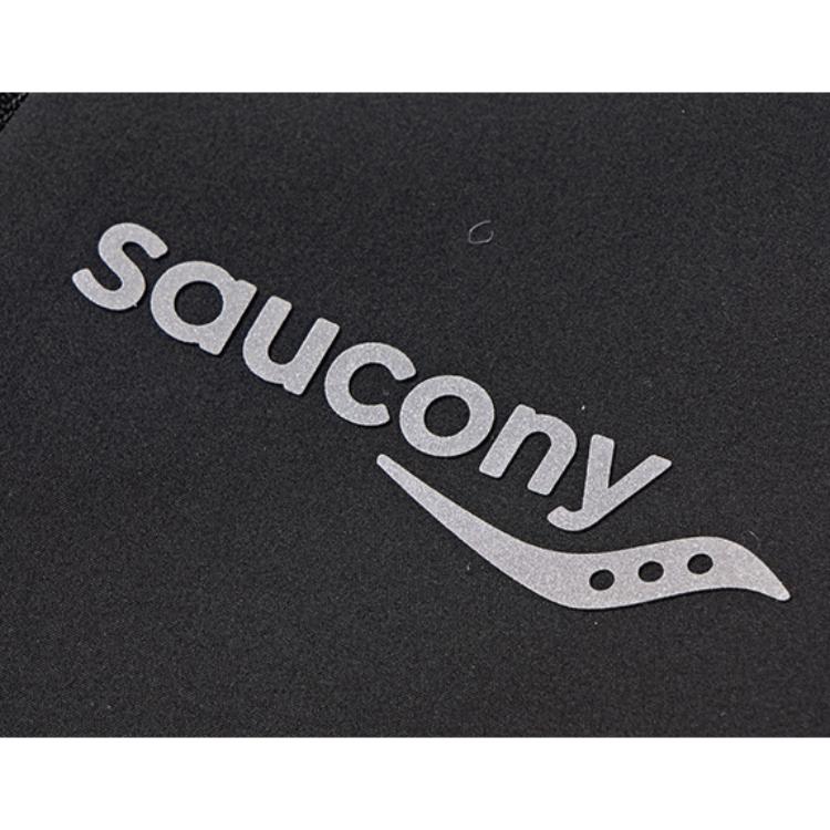 SAUCONY Solid Color Zip-Up Hooded Jacket Men Jackets Black SC2220103B-BK01