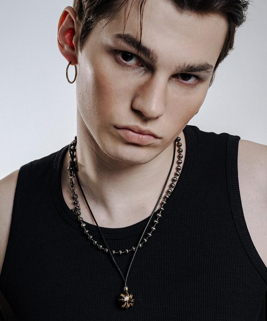 Scalettoblack Ram011 Obsidian Burn Necklace