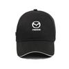 For Mazda CX3 CX-5 CX5 CX7 CX9 MX5 Axela Demio Atenza Car Logo Cotton Adjustable Baseball Hat Outdoor Auto Accessories