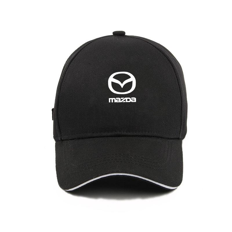 For Mazda CX3 CX-5 CX5 CX7 CX9 MX5 Axela Demio Atenza Car Logo Cotton Adjustable Baseball Hat Outdoor Auto Accessories