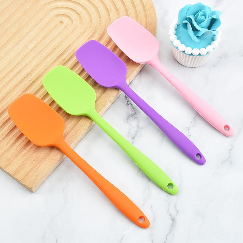 Multicolor Food Grade Non Stick Butter Cooking Silicone Spatula Set Cookie Pastry Scraper Cake Baking Spatula Silicone Spatula
