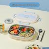 1500ml 304 Stainless Steel 5-Compartment Lunch Box with Cutlery