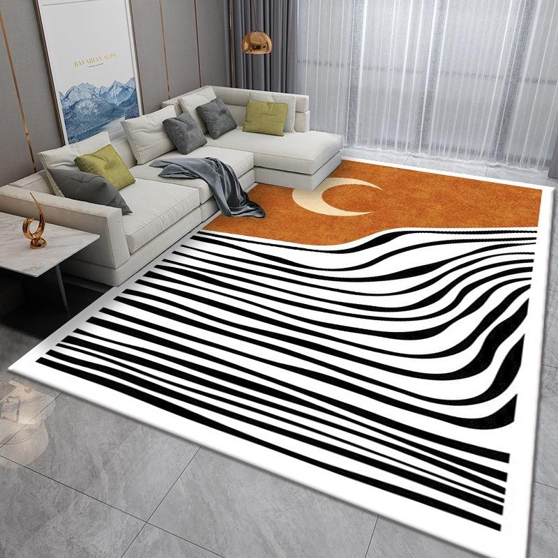 Nordic Light Luxury Door Floor Mat, Office Living Room Sand Carpet, Bedroom Bedside Full Of Thickened Carpet