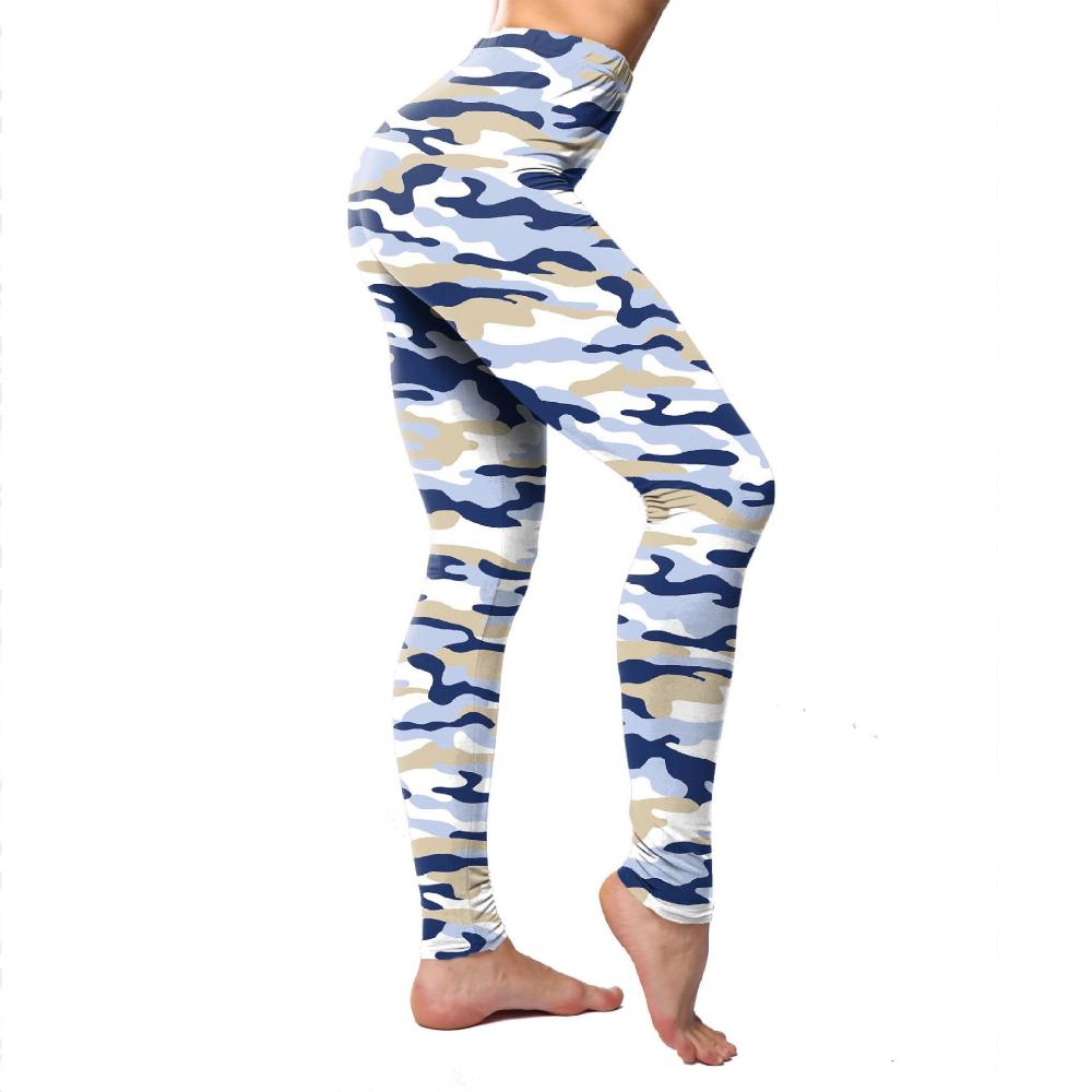 Fashion Camouflage Leopard Printed Leggings High Waist Elasticity Pants Soft Trousers For Women Workout Tights Fitness Yoga Pants