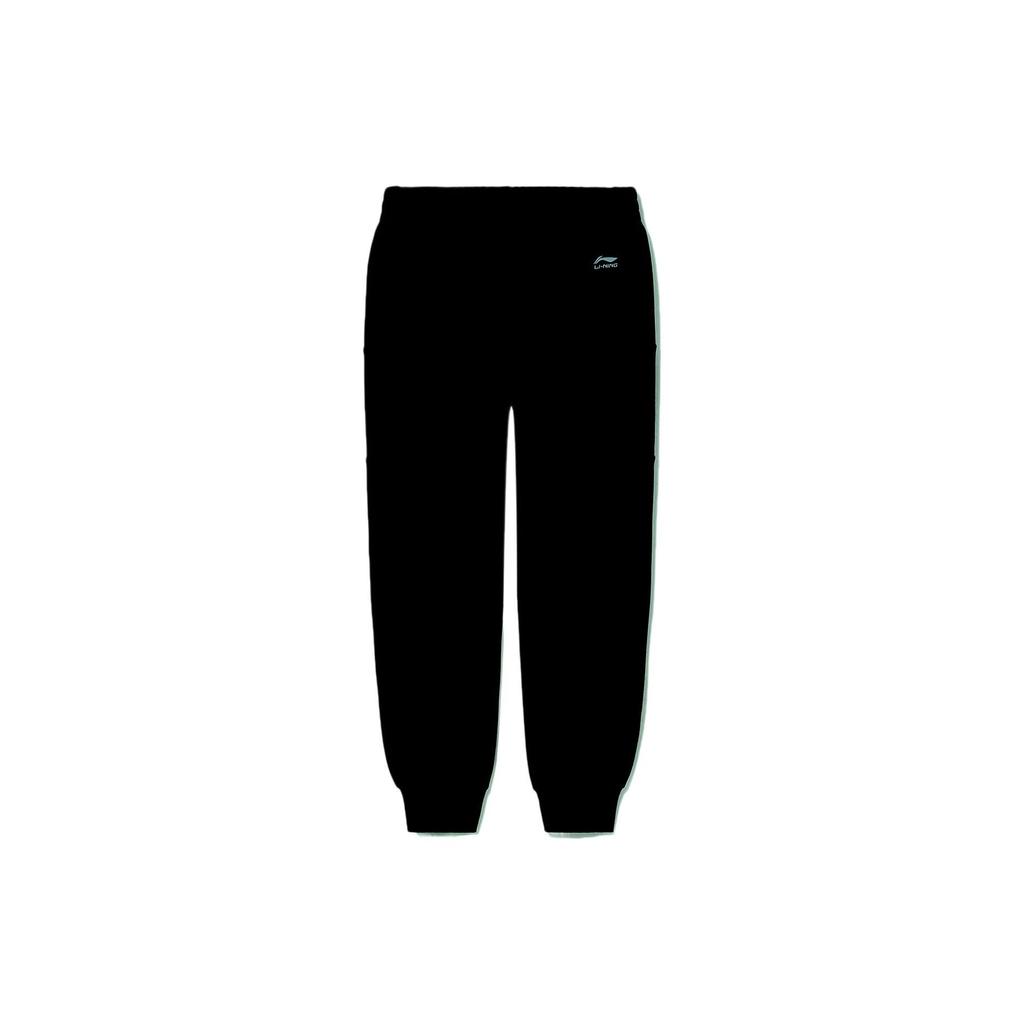 Li Ning Sports Lifestyle Series Logo Cuffed Sweatpants Women pants Black AKLS046-1