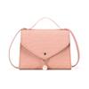 Small Fresh and Simple Oblique Span Bag 2025 New Solid Color Pearl Pendant Embossed To Give Girlfriend Birthday Gift Small Square Bag