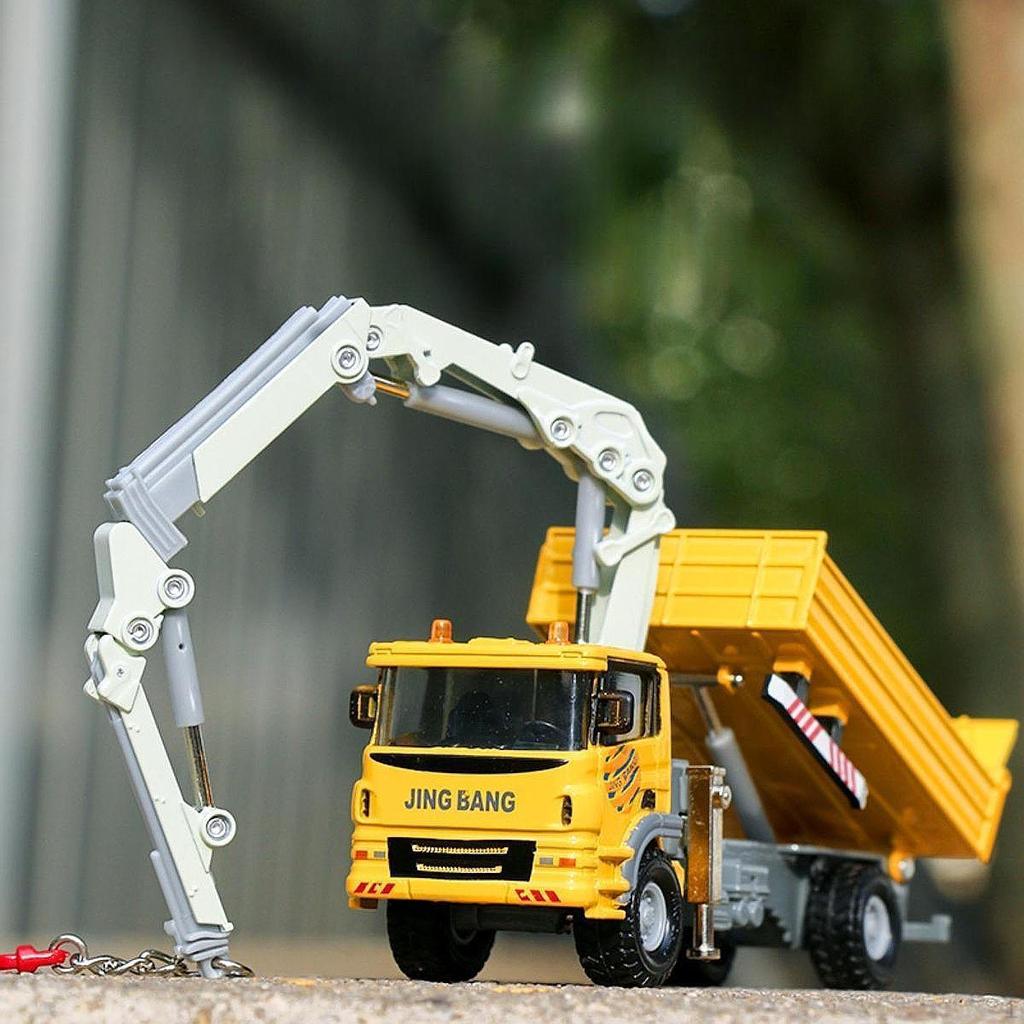 1/60 Kranwagen Spielzeug Konstruktionsspielzeug Realistisches Ingenieurfahrzeug Fahrzeugmodell