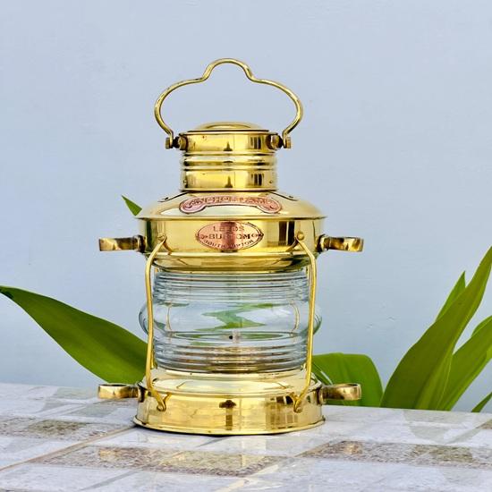 35.56 Cm Handmade Burner Lantern, Brass Ship Lantern, Marine Oil Burner Lantern Home Decor, Nautical Lamp, Christmas Gift