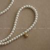 Minimalist Japanese & Korean Pearl Necklace with Gold Pendant - French Retro Style for Women