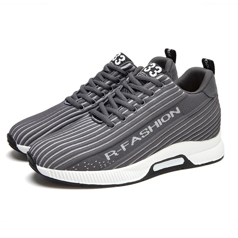 Fashion Men's 6cm Height Increase Casual Sneakers Summer Breathable Mesh Lightweight Fashion Elevator Shoes For Men [Multi Colors]