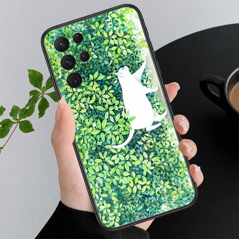 Kreslený Kočka Pouzdro na Telefon Pro Samsung A52S A21S A33 A23 A13 A14 A32 A52 A53 A54 A51 A71 A15