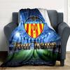 Name Custom Valencia CF Print Flannel Blanket High Quality Warm Comfortable Cover for All Seasons Perfect for Gifts Home Decor
