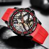 AILANG New Watch Hollow Fully Automatic Mechanical Watch Waterproof Men's Watch Silicone Tape