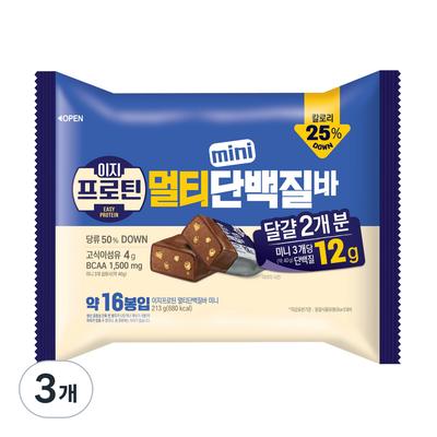Lotte Well Food Easy Protein Multi Mini Protein Bar, 213g, 3 Units