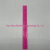Thickened Two-Color Threaded Plastic Straws, 100-Pack