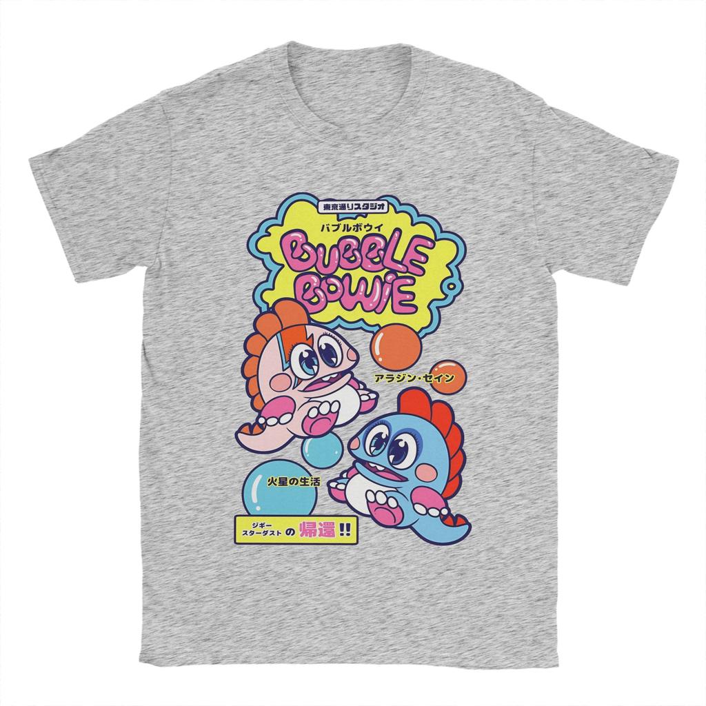 Unisex TShirt Bubble Bowie TShirts Popular  Summer Tee Shirt Streetwear Casual Cotton Tops Gift