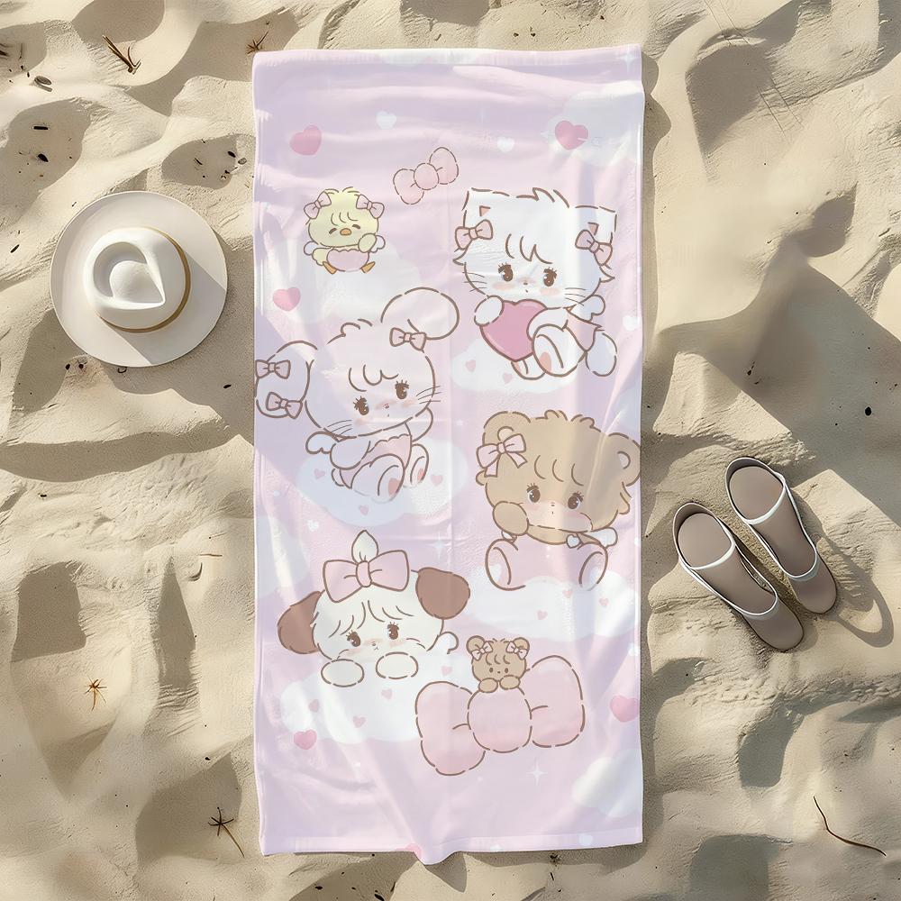 Cartoon Cute M-Mikko Towel For Swim Yoga Gym Quick Drying Soft and Skin-friendly Beach Towels All-Season