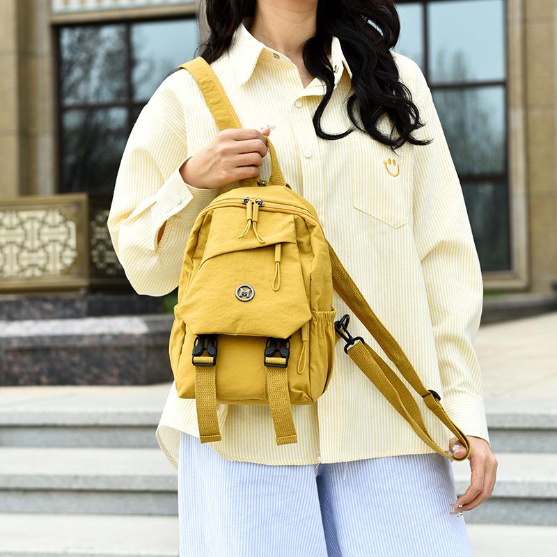 Schoolbag1011 New Casual Multi-functional Women's Backpack Breast Bag Diagonal Span Portable Versatile Women's Backpack Simple Travel Bag