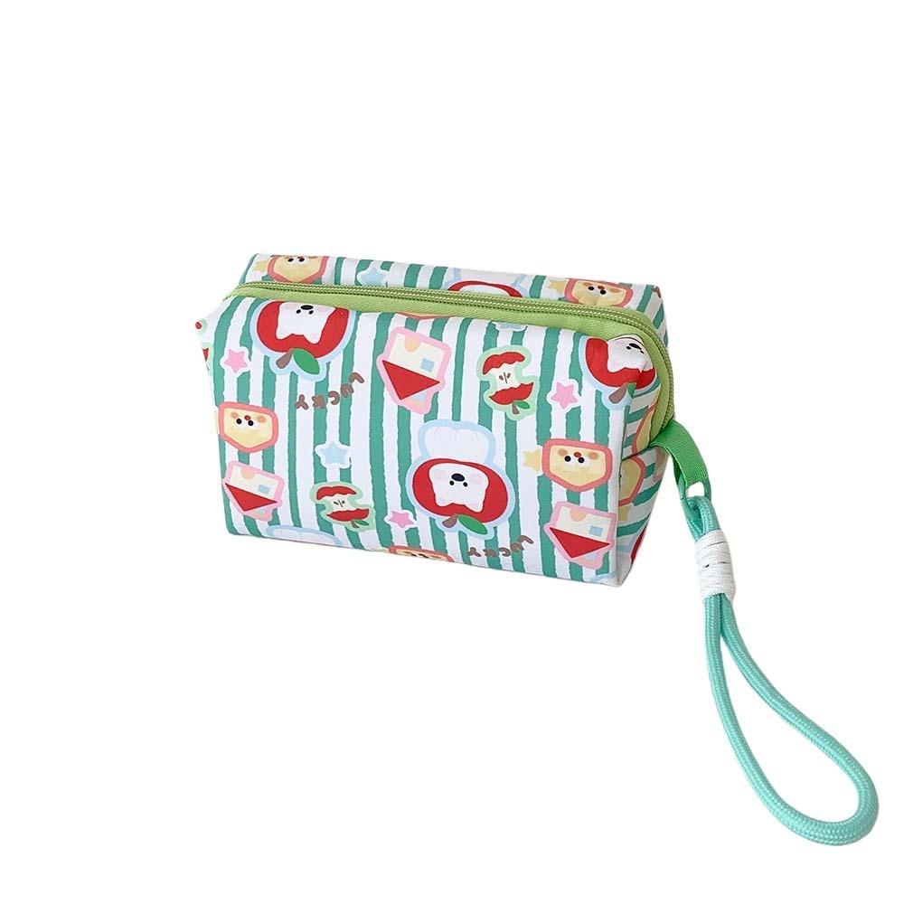 with Lanyard Cloth Cartoon Stationery Bag Pen Bag Pencil Pouch Korean Style Pencil Case  Student