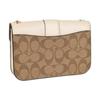 Coach Georgie Coated Canvas With Leather Shoulder Bag, Crossbody Bag Small Women's Milk White & Brown Monogram 7287-IMDJ8