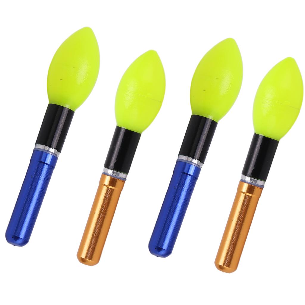 2pcs Glowing Fishing Floats LED Glowing Fishing Drifting Bobbers for Night Fishing