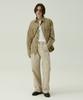 MAGOODGAN Patro 4811 Washed Double-Pleat Wide Fit Beige Chino Pants