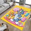 Tom Jerry Sweet Carpet For Playroom Bedroom Living Room Sofa Home Decorkids Game Area Rug Nonslip Floor Mat
