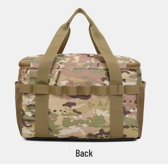 Camouflage Insulated Travel Bag - Portable & Folding Picnic Cooler for Camping & Tools