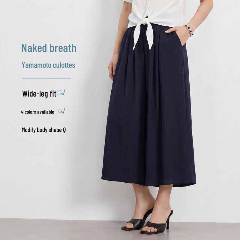 FivePlus Women s Pleated Wide-Leg Skirt-Pants L